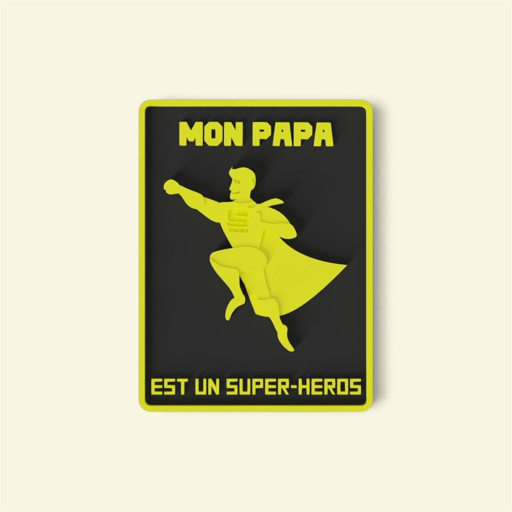 Plaque Super-Héros (Sans Socle)