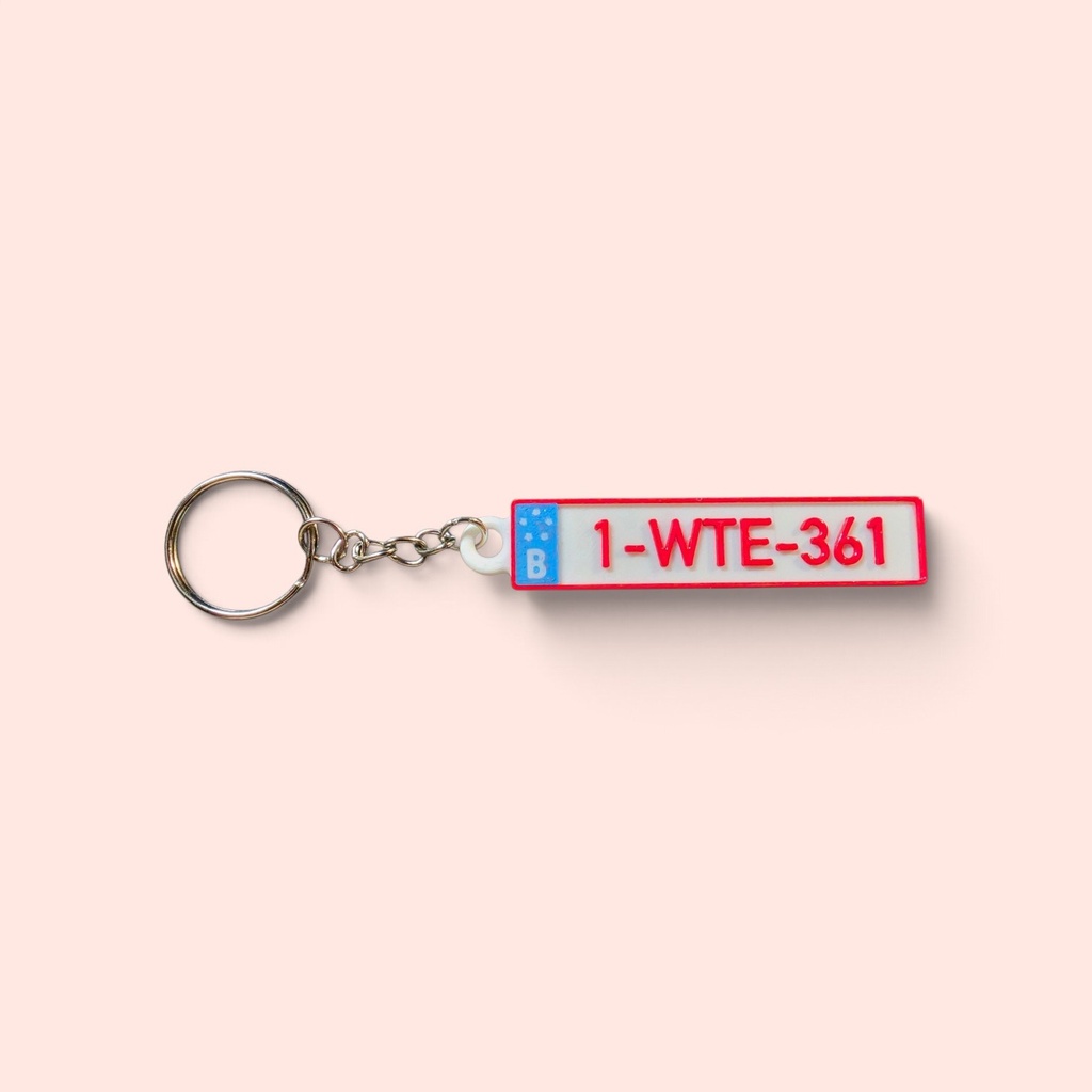 Porte-clés IMMATRICULATION (Belgique)