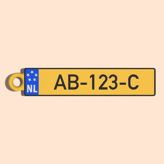 Porte-clés IMMATRICULATION (Pays-Bas)